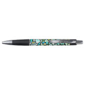 Stylo Flore verte en mosaïque (Dos)