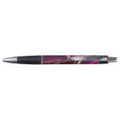 Stylo Flux Abstrait - Fuchsia violet et or (Dos)