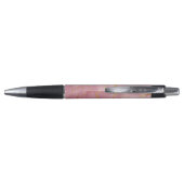 Stylo Fond de marbre rose avec veines dorées (Dos)