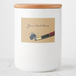 Stylo Fontaine avec Fente d'encre - Étiquette alim