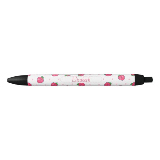 Stylo Fun Fraise Personnalisable (Devant)
