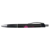 Stylo Funky rose chaud personnalisé faux parties scintil (Haut)