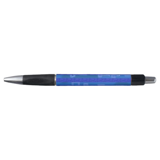 Stylo Géométrique Bleu (Devant)