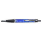 Stylo gerbera bleu électrique (Dos)