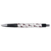 Stylo Giraffe Rose chaud et Silhouette noire (Devant)