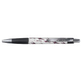 Stylo Giraffe Rose chaud et Silhouette noire (Dos)