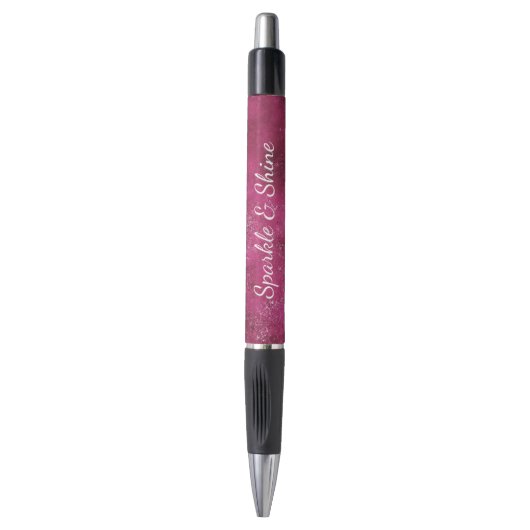 Stylo Glitzy Boysenberry Pink Glitter Sparkle (Devant (Vertical))