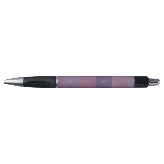 Stylo Gold Faux féminine avec pinces violettes (Devant)