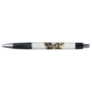 Stylo Gold flower Butterfly with Black Orchid