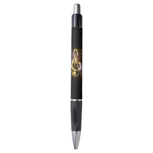 Stylo Gold Treble Clef Music (Devant (Vertical))