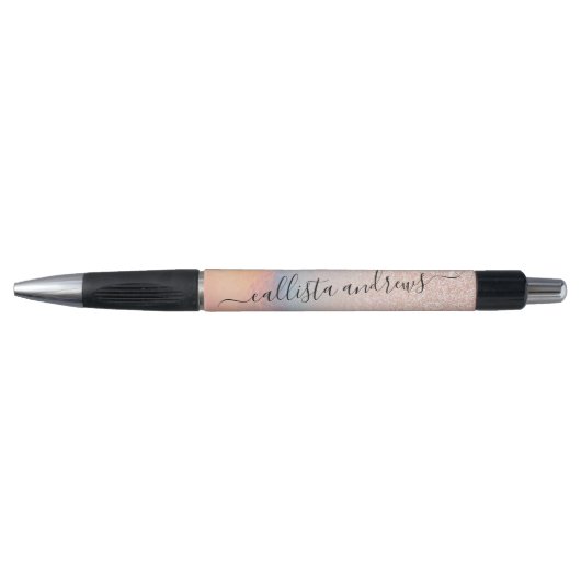 Stylo Gradient holographique de Rose Gold Glitter Irides (Devant)