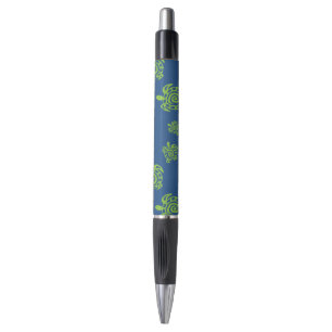 Stylo Graphique vert et bleu de tortue