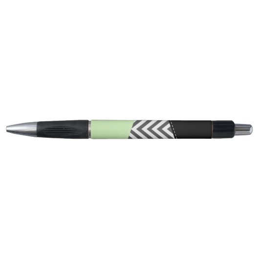 Stylo Gray Zigzag, Gray Chevron, Zigzag Pattern, Mint (Devant)