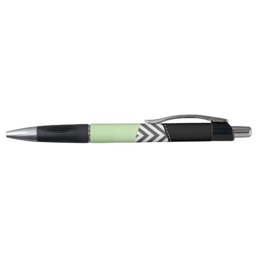 Stylo Gray Zigzag, Gray Chevron, Zigzag Pattern, Mint (Haut)