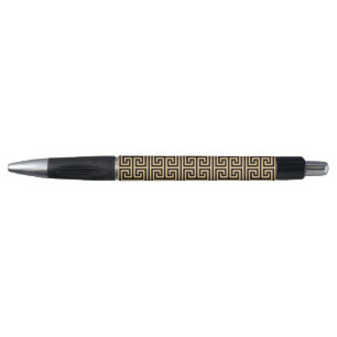 Stylo Grec Meander Carré clé H Motif Brown