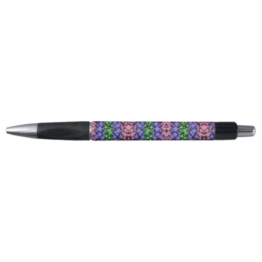 Stylo Groovy Boho Rétro Mod Géométrique Fierté Trigender (Devant)