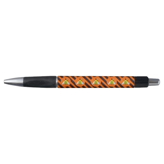 Stylo Halloween Magic Bee Witch Orange et Black Stripes (Devant)