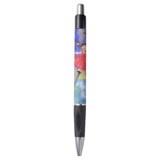 Stylo Happy Girl with Birds Pen (Devant (Vertical))