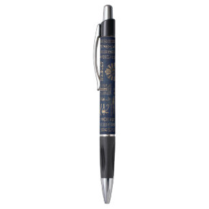 Stylo Hiéroglyphes et divinité-or égyptiens sur le