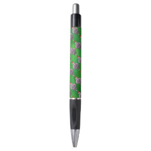 Stylo Hippo à Santa Hat Motif sur vert