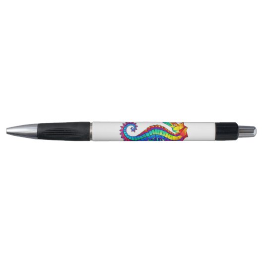 Stylo Hippocampe polygonal arc-en-ciel (Devant)