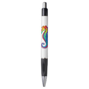 Stylo Hippocampe polygonal arc-en-ciel