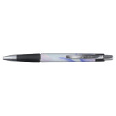 Stylo Holographie unique du marbre bleu Lavander Iridesc (Dos)