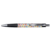 Stylo Ikat coloré de diamants géométrique (Dos)