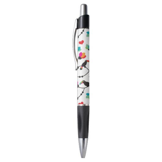 Stylo illustration tropicale d'oiseau mignon de toucan (Haut (Vertical))