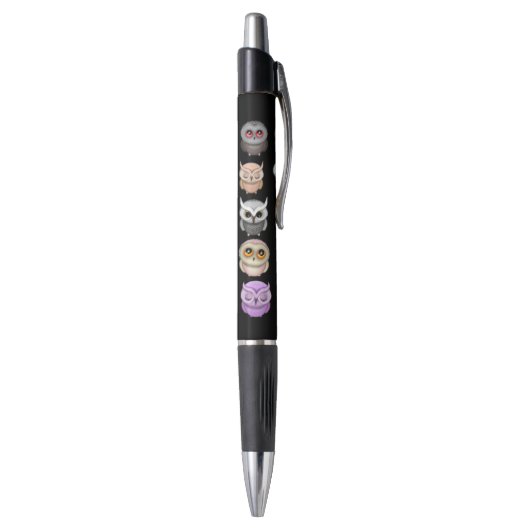 Stylo Illustrations de petits hiboux mignons (Bas (Vertical))