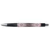 Stylo Imaginaire Gothique Noir Rose Soleil Déesse Visage (Devant)