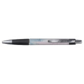 Stylo Impression Abstraite violet délicate avec nom (Dos)