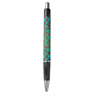Stylo Impression Brown et Turquoise dalmate