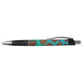 Stylo Impression Brown et Turquoise de vache (Haut)