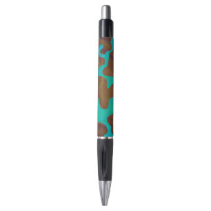 Stylo Impression Brown et Turquoise de vache