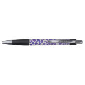 Stylo Impression dalmate violet et blanche (Dos)
