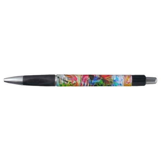 Stylo Impression d'art de chat expressionniste abstrait (Devant)