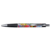 Stylo Impression d'art de chat expressionniste abstrait (Dos)