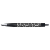 Stylo Impression Giraffe noir et gris clair (Devant)