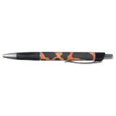 Stylo Impression noire et orange de vache (Bas)