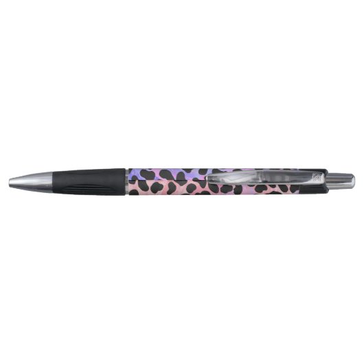 Stylo Impression noire et rose dalmate (Dos)