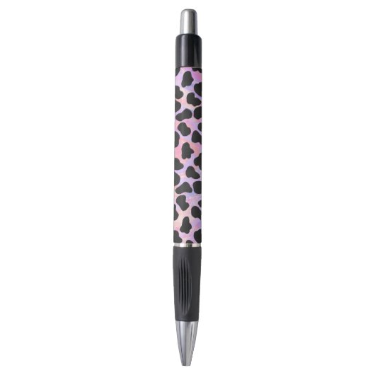 Stylo Impression noire et rose dalmate (Devant (Vertical))