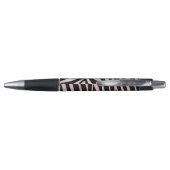 Stylo Impression noire et rose Zebra (Dos)