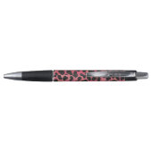 Stylo Impression noire et rouge dalmate (Dos)