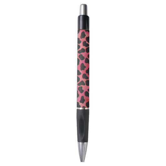 Stylo Impression noire et rouge dalmate (Devant (Vertical))