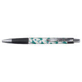 Stylo Impression Tigre Noir et Sarcelle (Dos)