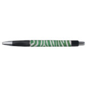 Stylo Impression verte et blanche Zebra (Devant)