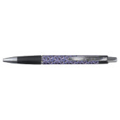 Stylo imprimé animal abstrait violet (Dos)