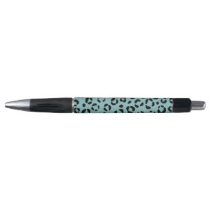 Stylo Imprimé animal sarcelle