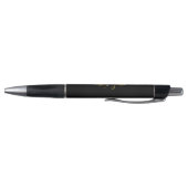Stylo Infinité avec plume de paon doré (Bas)